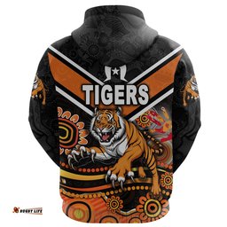 Custom Personalised Wests Tigers Hoodie NAIDOC