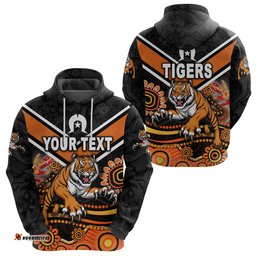 Custom Personalised Wests Tigers Hoodie NAIDOC