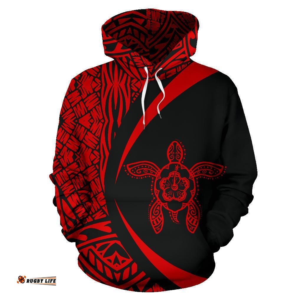 Turtle Polynesian Hoodie Circle Style 02