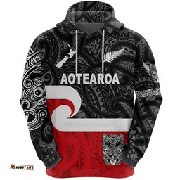 Maori Aotearoa Haka Hoodie New Zealand Simple