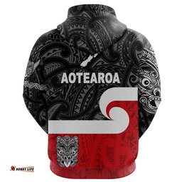 Maori Aotearoa Haka Hoodie New Zealand Simple