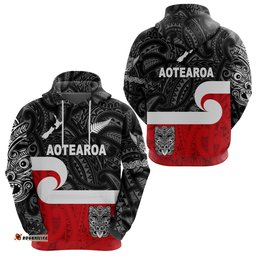 Maori Aotearoa Haka Hoodie New Zealand Simple