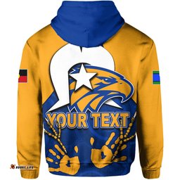 Custom Personalised NAIDOC West Coast Eagles Hoodie Aboriginal Patterns