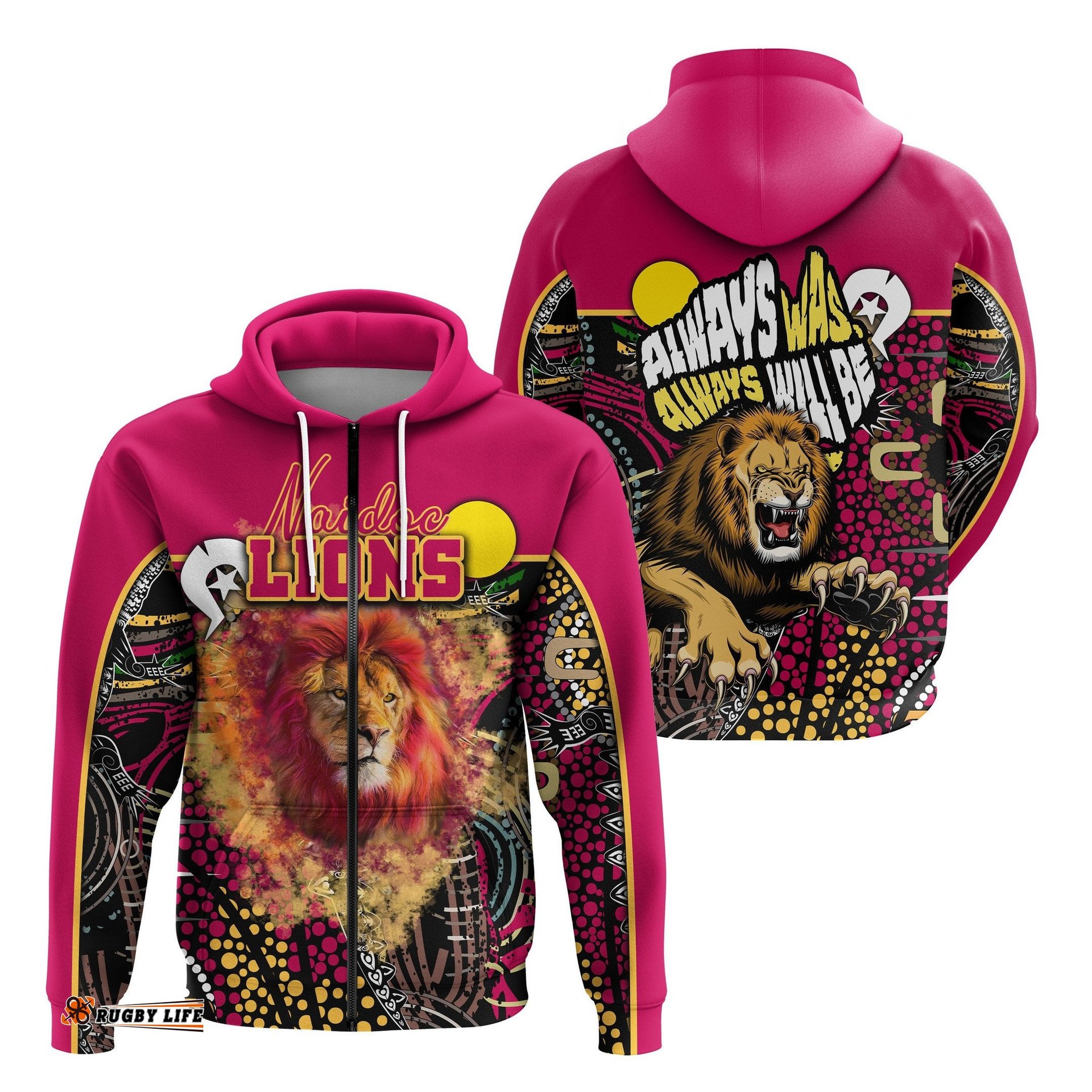 Brisbane NAIDOC Week Zip Hoodie Lions Sport Style Ver.2