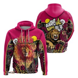 Brisbane NAIDOC Week Zip Hoodie Lions Sport Style Ver.2