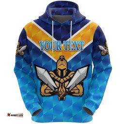 Custom Personalised Gold Coast Titans Hoodie Gladiator Original Style