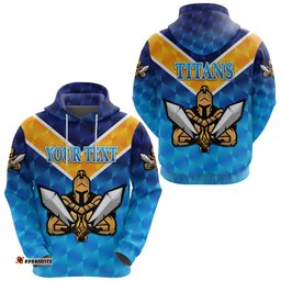 Custom Personalised Gold Coast Titans Hoodie Gladiator Original Style