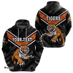 Custom Personalised Wests Tigers Hoodie Simple NO.1