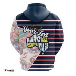 Custom Personalised Australia Roosters NAIDOC Week Zip Up Hoodie Sport Style Ver.2