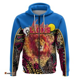 Brisbane NAIDOC Week Zip Hoodie Lions Sport Style Ver.1