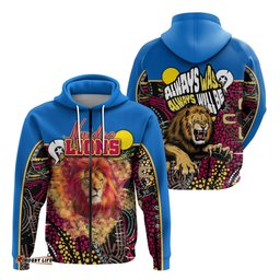 Brisbane NAIDOC Week Zip Hoodie Lions Sport Style Ver.1