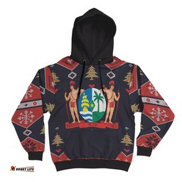 Suriname Christmas Hoodie Santa Claus Ho Ho Ho