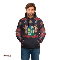 Suriname Christmas Hoodie Santa Claus Ho Ho Ho