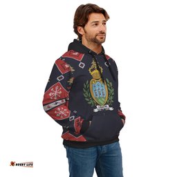 San Marino Christmas Hoodie Santa Claus Ho Ho Ho