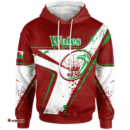 Custom Text Wales Rugby Personalised Hoodies Welsh Rugby