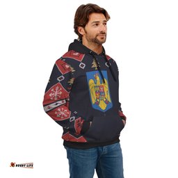 Romania Christmas Hoodie Santa Claus Ho Ho Ho
