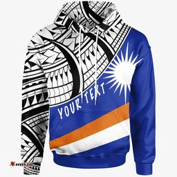 marshall custom personalised hoodie ginger lei pattern