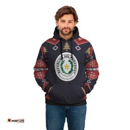 Paraguay Christmas Hoodie Santa Claus Ho Ho Ho
