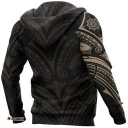Tribal Hoodie, Polynesian Tattoo All Over Print Hoodie 08