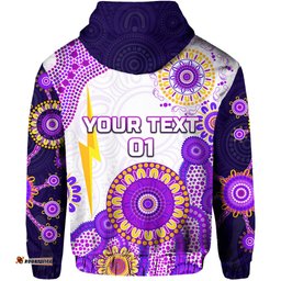 Custom Personalised Melbourne Storm Zip Hoodie Indigenous Latest Style, Custom Text And Number