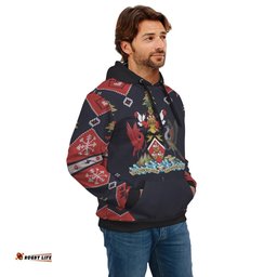 Trinidad and Tobago Christmas Hoodie Santa Claus Ho Ho Ho