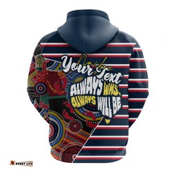 Custom Personalised Australia Roosters NAIDOC Week Zip Up Hoodie Sport Style