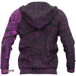 Polynesian Tattoo Style Hoodie Version 2.0 Pink