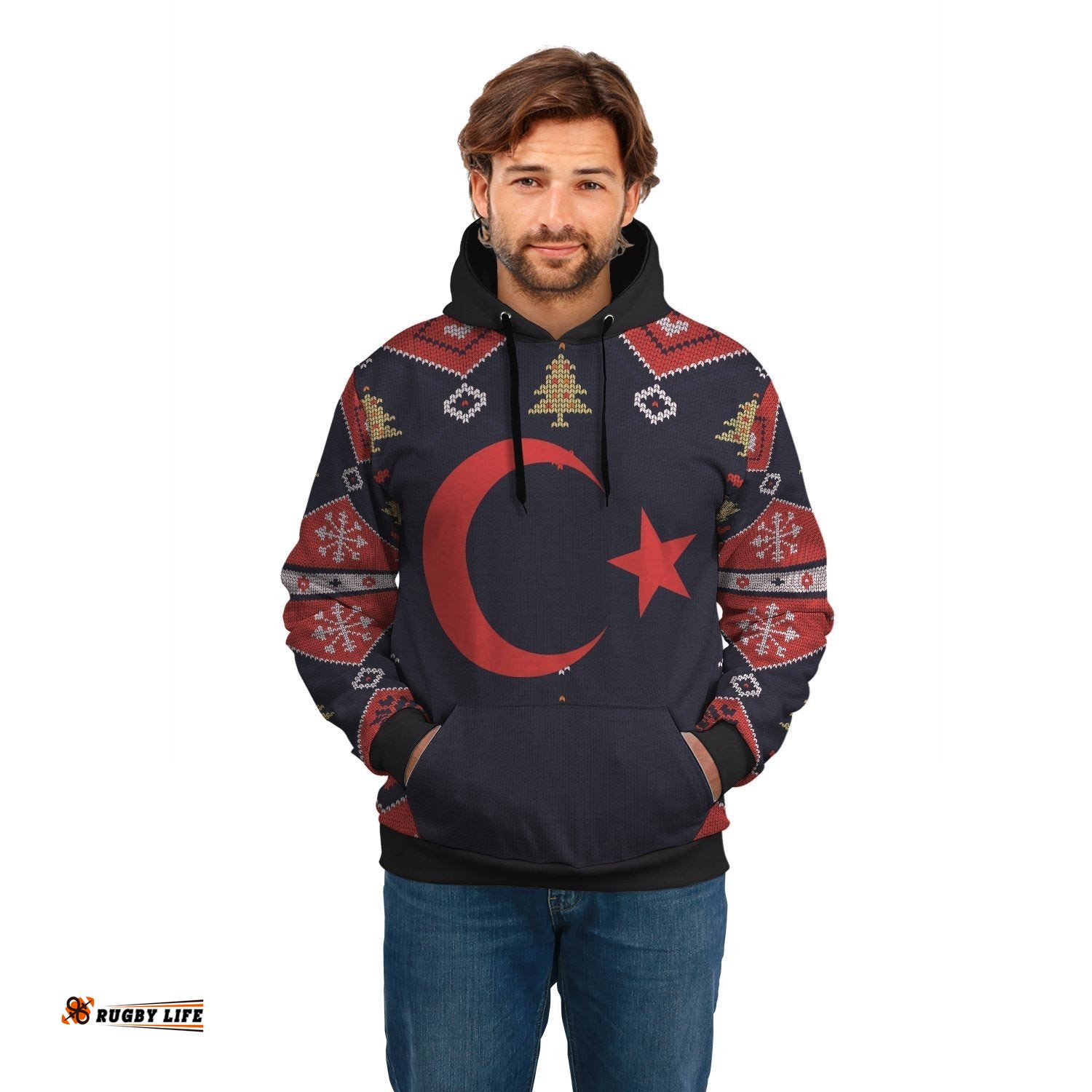 Turkey Christmas Hoodie Santa Claus Ho Ho Ho