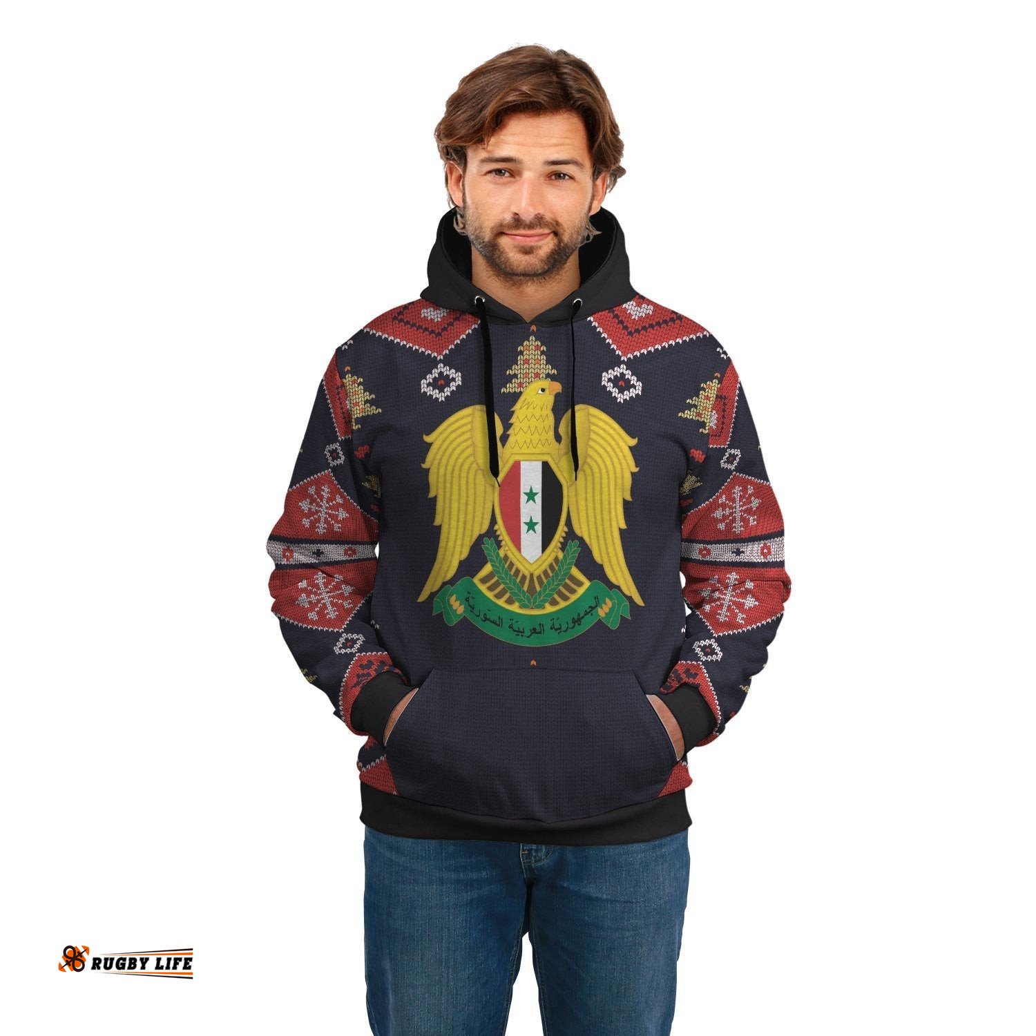 Syria Christmas Hoodie Santa Claus Ho Ho Ho