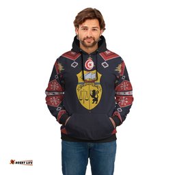 Tunisia Christmas Hoodie Santa Claus Ho Ho Ho