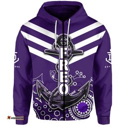 Custom Personalised Fremantle Zip Hoodie Freo Aboriginal Simple Style