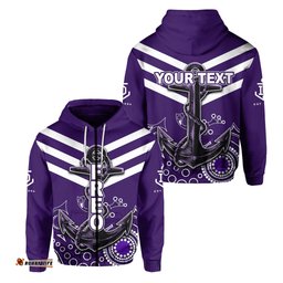 Custom Personalised Fremantle Zip Hoodie Freo Aboriginal Simple Style