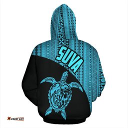 Suva Hoodie Turtle Mermaid Tapa Wave