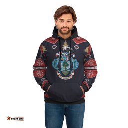 Seychelles Christmas Hoodie Santa Claus Ho Ho Ho