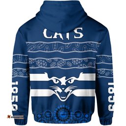 cats indigenous zip hoodie football geelong