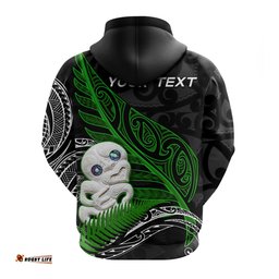 custom personalised aotearoa maori hoodie hei tiki and fern