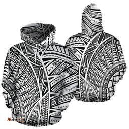 New Zealand Maori Hoodie Maori Full Tattoo All Over Hoodie