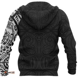 Maori Hoodie, Maori Warrior Tattoo Pullover Hoodie Customized
