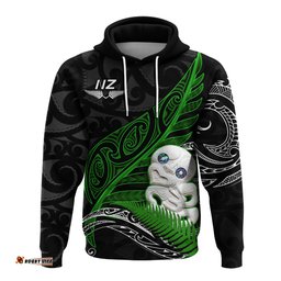 aotearoa maori hoodie hei tiki and fern