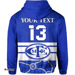 custom personalised mines rovers football club zip hoodie goldfields football indigenous diorites custom text and number