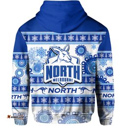 north melbourne zip hoodie christmas style