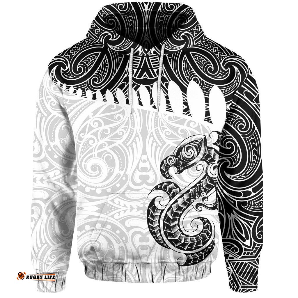 Aotearoa Hoodie Maori Manaia Pullover Hoodie White