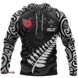 ANZAC Tattoo New Zealand Hoodie, Lest We Forget Pullover Hoodie