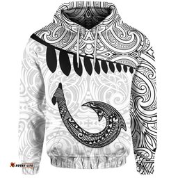Aotearoa Hoodie Maori Hei Matau Pullover Hoodie
