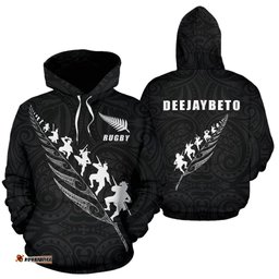 Rugby Haka Fern Hoodie Deejaybeto