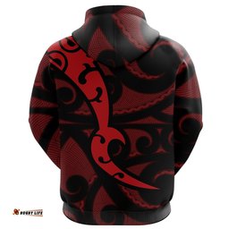 Maori Red Mangopare Hoodie