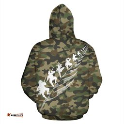 Rugby Haka Fern Hoodie Camo