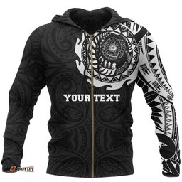 New Zealand ANZAC Zip Hoodie, Lest We Forget Maori Tattoo Full Zip Hoodie Customized