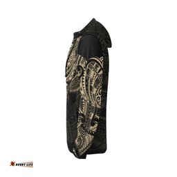 Maori Tattoo Hoodie, New Zealand Zip Up Hoodie