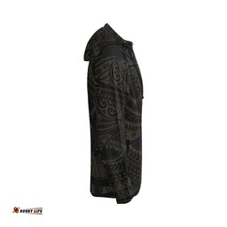 Maori Tattoo Hoodie, New Zealand Zip Up Hoodie